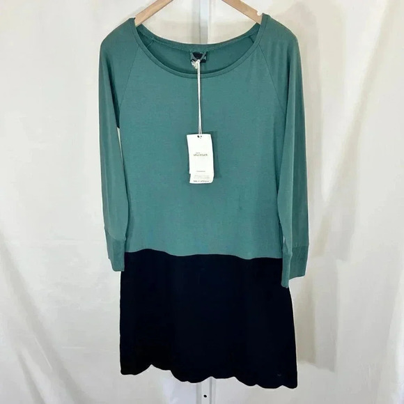 2/$30 Skunkfunk Anixe Size 4 Dress Long Sleeve Black Green Grunge Punk - Picture 1 of 16